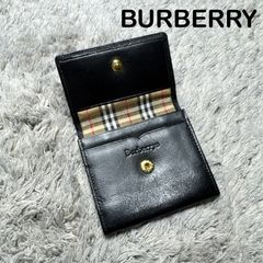 BURBERRY コインケース ノバチェック ブラック - メルカリ