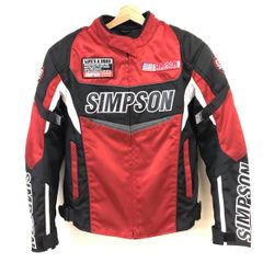 SIMPSON ライダースジャケット レザー 本革 バイカラー - メルカリ