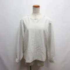 グリーンレーベルリラクシング ユナイテッドアローズ green label relaxing 長袖 プルオーバー ブラウス ライトグレー カットソー 裏地付き