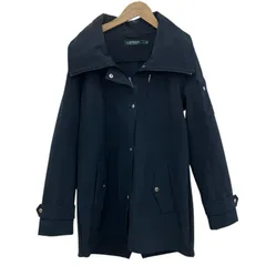 186005 現状品 RALPH LAUREN ラルフローレン フーデッドジャケット ブルゾン Sサイズ ネイビー レディース