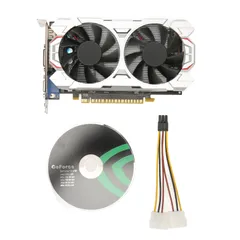 【在庫セール】高性能4GB DDR5グラフィックスカード ゲーム用 デスクトップデスクトップ用 静音 高速デュアル冷却ファン搭載 (GTX1050Ti 4GB DD)のサムネイル