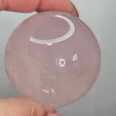 ローズクォーツ 丸玉 置物 スフィア 紅水晶 天然石 【超美品】159