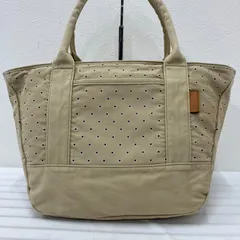 3035　agnes b. VOYAGE　アニエスベーボヤージュ　トートバッグ　ハンドバッグ　キャンバス　ショルダーバッグ　ドット　水玉　レディース　メンズ　ユニセックス　シンプル　きれいめ　カジュアル