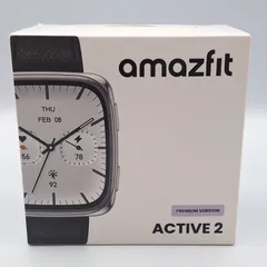 Amazfit active 2 PREMIUM VERSION 新品未使用 未開封 Square アマズフィット スマートウォッチ スクエア ブラック 【12492】のサムネイル