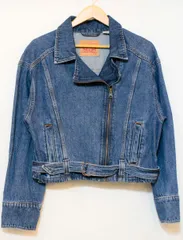 【中古】 LEVIS メンズダブルライダースジャケット M LEVIS/バイカージャケット/M/インディゴブルー 藍/001T8-0001