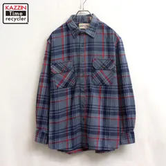 90s vintage チェック柄 ネル 長袖シャツ メンズ 表記Lサイズ