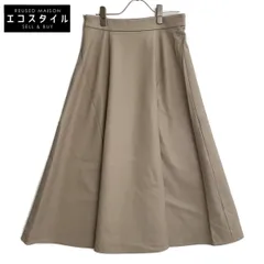 theory luxe　セオリーリュクス　ベージュ SARAH SOFT FAUX LEATHER フェイスレザー スカート　040のサムネイル