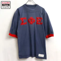 70s vintage RUSSELL フットボールＴシャツ メンズ 表記Mサイズのサムネイル