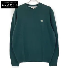 Lacoste　ラコステ　AH2916-99 カーキオリーブ エッセンシャルウールニットセーター　Lのサムネイル