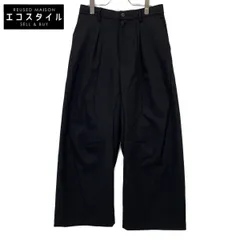 MAISON SPECIAL　メゾンスペシャル　11242461210 シャンブレーウールプライムワイドカッティングパンツ　01のサムネイル