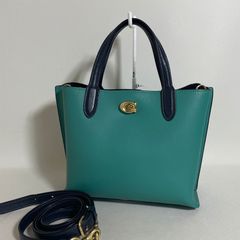 コーチ COACH ウィロウ トートバッグ C0692 レザー グリーン - メルカリ