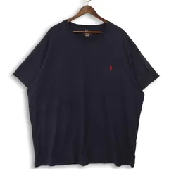 大きいサイズ メンズUS-3XB ポロラルフローレン クルーネック半袖ポケット付きTシャツ ポニー刺繍 ネイビー Polo Ralph Lauren hsc-1159nのサムネイル