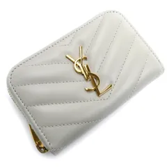 SAINT LAURENT サンローラン カサンドラ マトラッセ コインケース アイボリー 753788 レディース 中古 美品のサムネイル