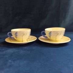 ジアン Gien アリス ティーカップ＆ソーサー 2客 260502-096 - メルカリ