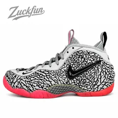 美品 NIKE AIR FOAMPOSITE PRO ELEPHANT PRINT SAFARI ナイキ エア フォームポジット プロ エレファントプリント サファリ グレー ホワイト 白 ブラック 黒 メンズ スニーカー 27.5cm U07915