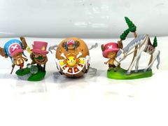 현상품 ONE PIECE 원피스 데스크탑 극장 피규어 3점 세트 쵸퍼&셰리 쵸퍼&가짜 쵸퍼 쵸퍼&사우전드 써니호 5/21