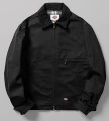 2646 古着Dickiesアイゼンハワーワークジャケット短丈アメカジブラック 