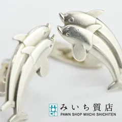 カフス GEORG JENSEN ジョージ ジェンセン イルカ ドルフィン SV 925 シルバー 129 mo5のサムネイル