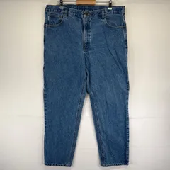 古着 カーハート Carhartt パンツ 5ポケ テーパード 大きいサイズ ジーパン ジーンズ w40×L32  ブルー系 メンズのサムネイル