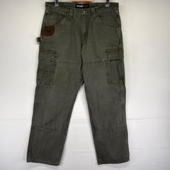 ラングラー フレアデニムパンツカナダ製ライトニングジッパー斜めベルL