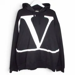 ヴァレンティノ ヴァレンチノ  VALENTINO Vロゴ パーカー フーディー スウェット プルオーバー ブラック XLサイズ E04220126253のサムネイル