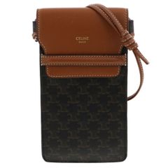 国内完売◆CELINE ロゴ フラップ付 トレッキング モバイルポーチ CELINE セリーヌ フラップ付き モバイルポーチ 携帯ケース 10G332