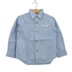 ファミリア 長袖シャツ トップス キッズ 男の子用 110サイズ ブルー Familiar