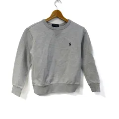 ポロ ラルフローレン スウェット トレーナー 長袖 ポニーロゴ トップス キッズ 男の子用 S/P(8)サイズ グレー POLO RALPH LAUREN 【中古】