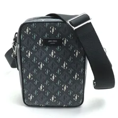 JIMMY CHOO ジミーチュウ KIMI CAMERA XPO キミー カメラ ショルダーバッグ スモーク メンズ 中古のサムネイル