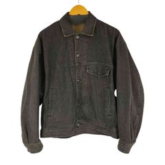 shiun シウン デニムジャケット デニム 襟 レザー ヴィンテージ 短丈 