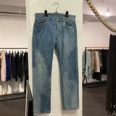 YOHJI YAMAMOTO ヨウジヤマモト プールオム オーバローク デニムパンツのサムネイル