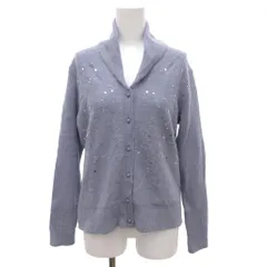 ミラショーン mila schon カーディガン アルパカ ショールカラー 42 青 ブルー /JSのサムネイル