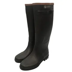 AIGLE エーグル レインブーツ 23.5cm ブラウン 37サイズ 中古 Y1