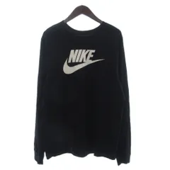ナイキ NIKE アイコンフューチュラ L/S Tシャツ カットソー 長袖 プリント ロゴ 黒 ブラック XXL 大きいサイズ ■GY99