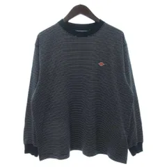 ダントン DANTON Tシャツ カットソー 長袖 ロゴ DT-C0200 ボーダー 緑系 グリーン系 Mのサムネイル