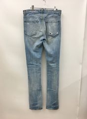 Lounge Lizard denim pants, size 2, blue, distressed denim jeans, faded, made in Japan, 2509WR120
