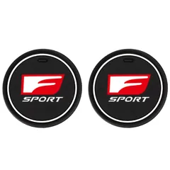 ノンスリップ コースター F sport RX LX レクサス CT EX HS NX ES LX LC GS IS ドリンクホルダー用 発光 (レクサス)