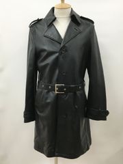 激レア✨ バーバリーブラックレーベル ラムレザー トレンチコート XL