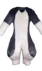 着ぐるみ ケモノ体 短毛タイプ ダークグレー Bタイプ 全身 ケモノ ファースーツ ぬいぐるみ コスプレ コスチュームのサムネイル