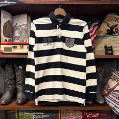 4Lsize PONY vintage Striped rugby shirt - メルカリ