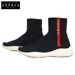 PRADA SPORT　プラダスポーツ　ニットアッパー ハイカット ソックス　35 1/2のサムネイル
