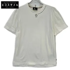 MONCLER　モンクレール　Grenoble 24年 ホワイト ネックロゴ 半袖Tシャツ　Lのサムネイル
