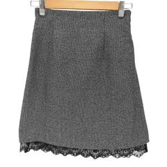 ジルバイジルスチュアート JILL by JILLSTUART ネップツイードヘムレースミニスカート レディース JPN：M のサムネイル