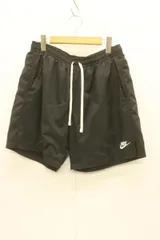 【中古】 NIKE メンズショートパンツ L フローウーブンショート NIKE L 黒 ブラック ロゴ