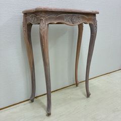ち*ら様 ①イタリア製 大理石 天板 コンソールテーブル マホガニー