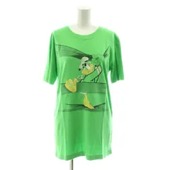 アイスバーグ ICEBERG Tシャツ 38 黄緑 半袖 ドナルドダックプリント柄 ラウンドネック /JPのサムネイル