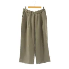 エヴァムエヴァ evam eva linen wool pants ワイドパンツ M モカグレー /ES ■OS