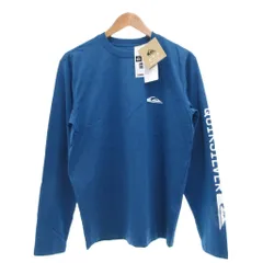 クイックシルバー QUIKSILVER タグ付き 長袖Tシャツ S 青 ブルー 無地 ラウンドネック 長袖 /SX ■ECF003のサムネイル