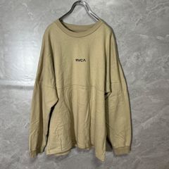 RVCA ベロア クルーネック 長袖 カットソー ベージュ | Mercari