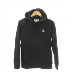 アディダスオリジナルス adidas originals プルパーカー 長袖 カンガルーポケット トレフォイル XS 黒 ブラック /CK7 ■GY99のサムネイル